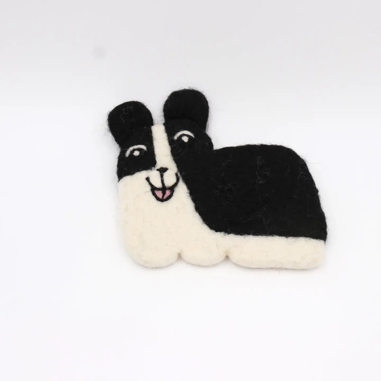 Nepal Handmade Dog Felt Coffee Cup Mug Table Mat Coasters-Husky