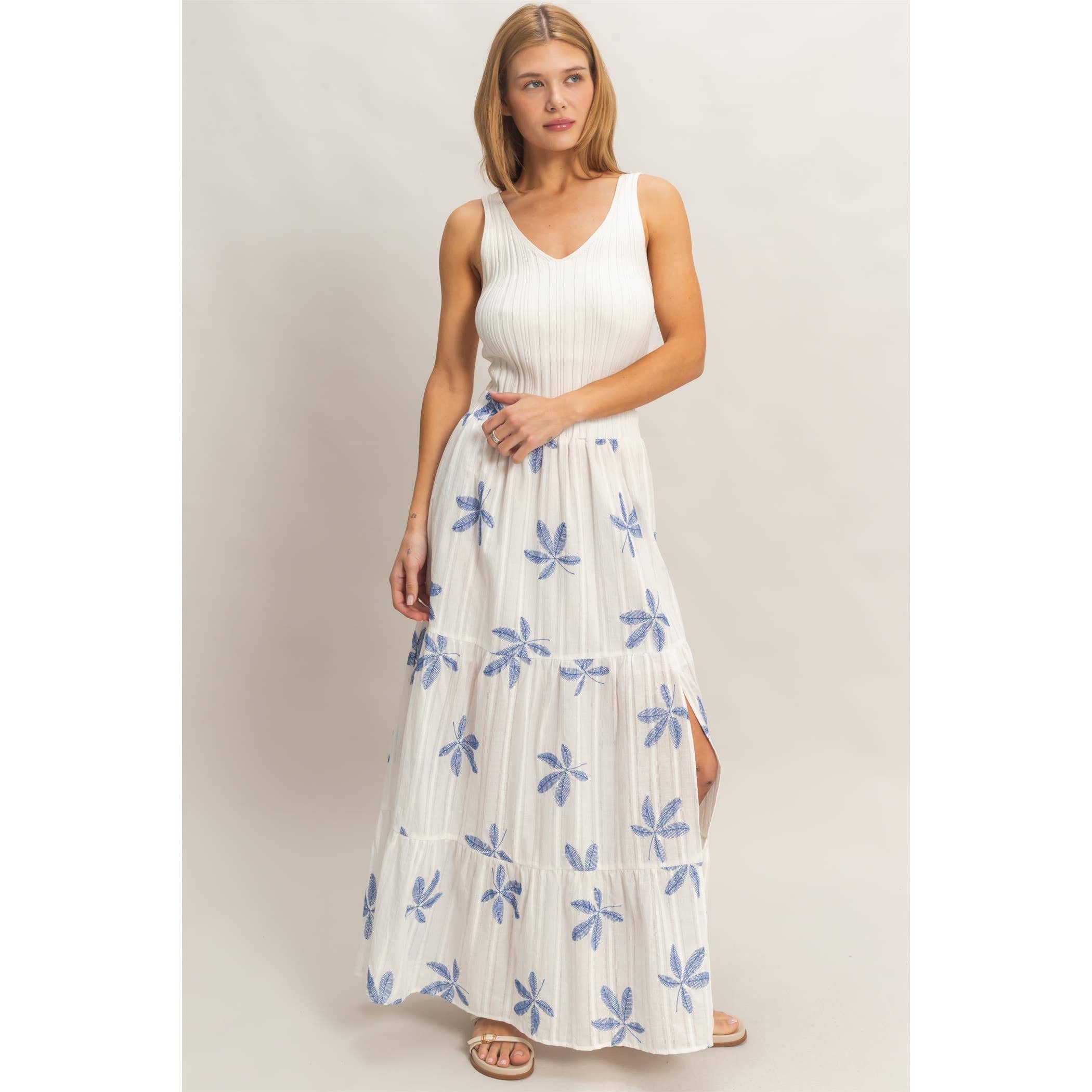 Tiered Skirt With Side Slit