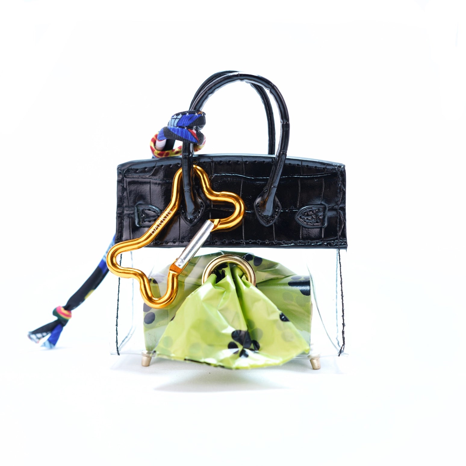 Barkin Waste Bag Dispenser – Clear Game Day