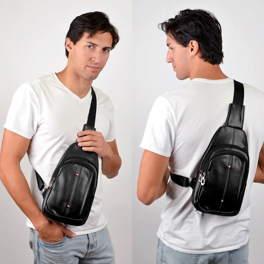 Black Crossbody Sling Bag Backpack