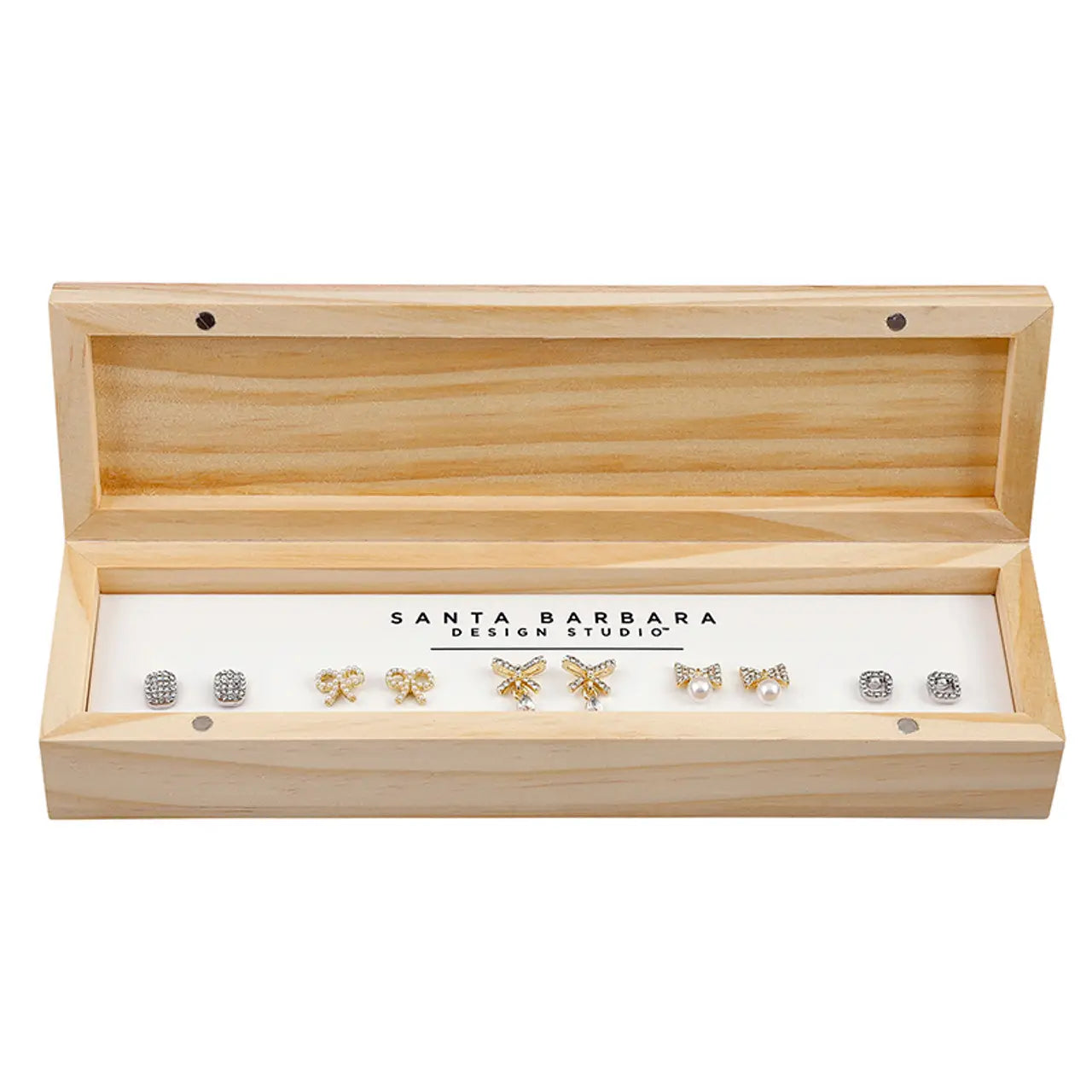 Here Comes the Bride Earring Set – 5 Pair Gift Set with Keepsake Box