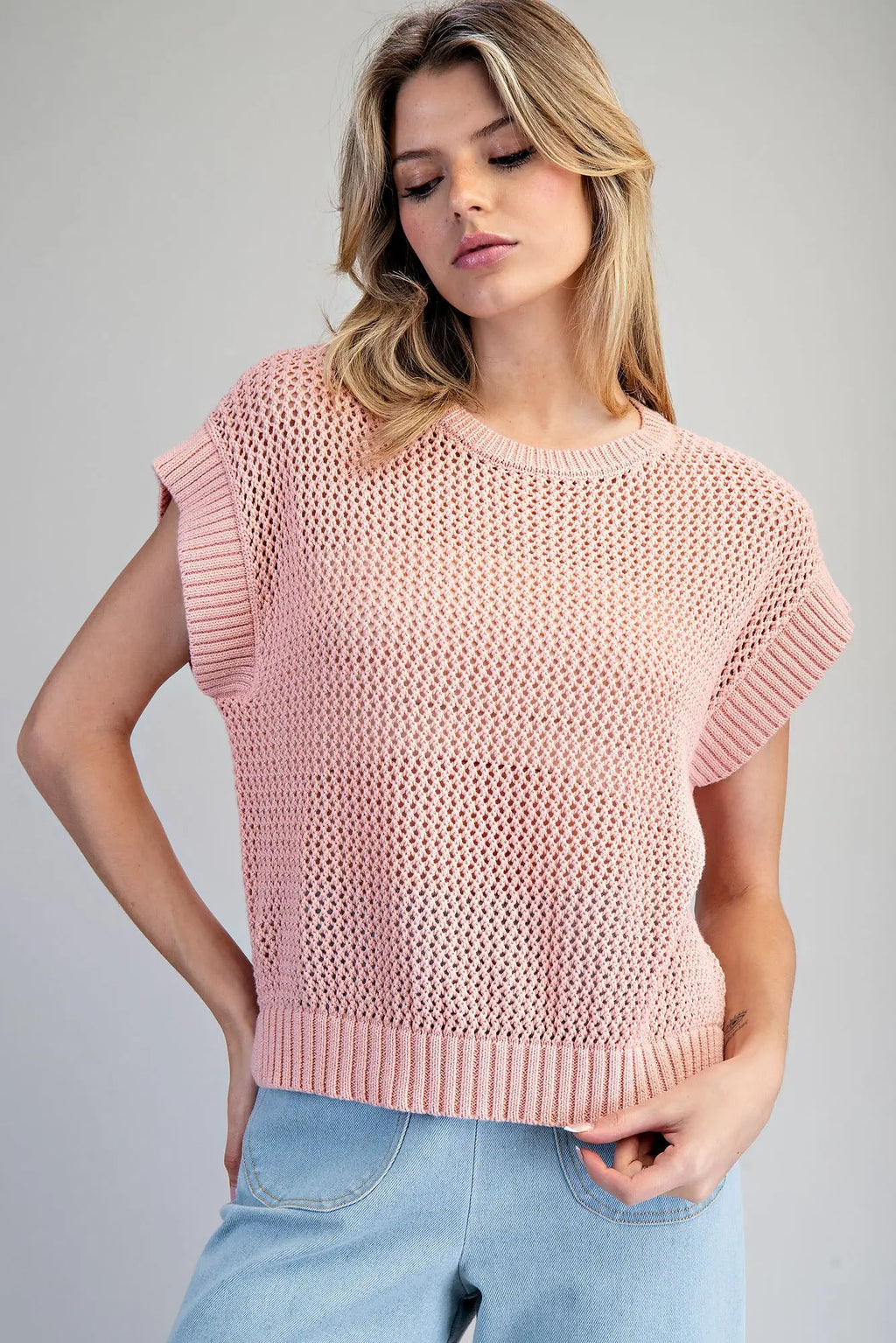 Open Weave Knit Top