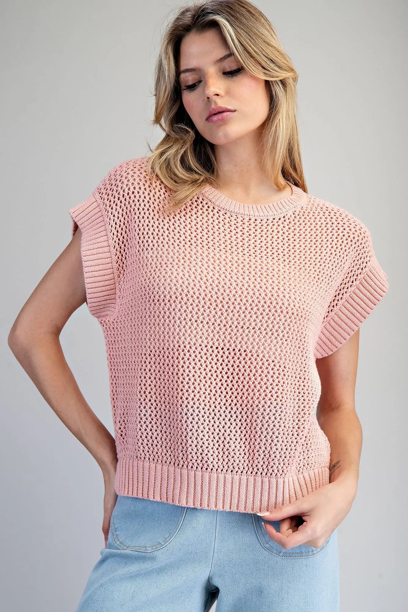 Open Weave Knit Top