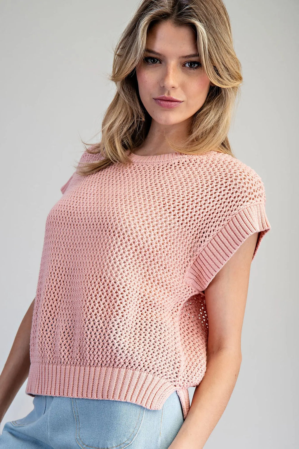 Open Weave Knit Top