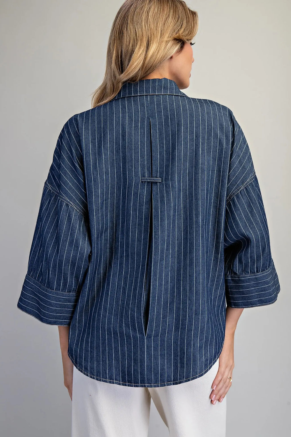 Dark Denim Blouse