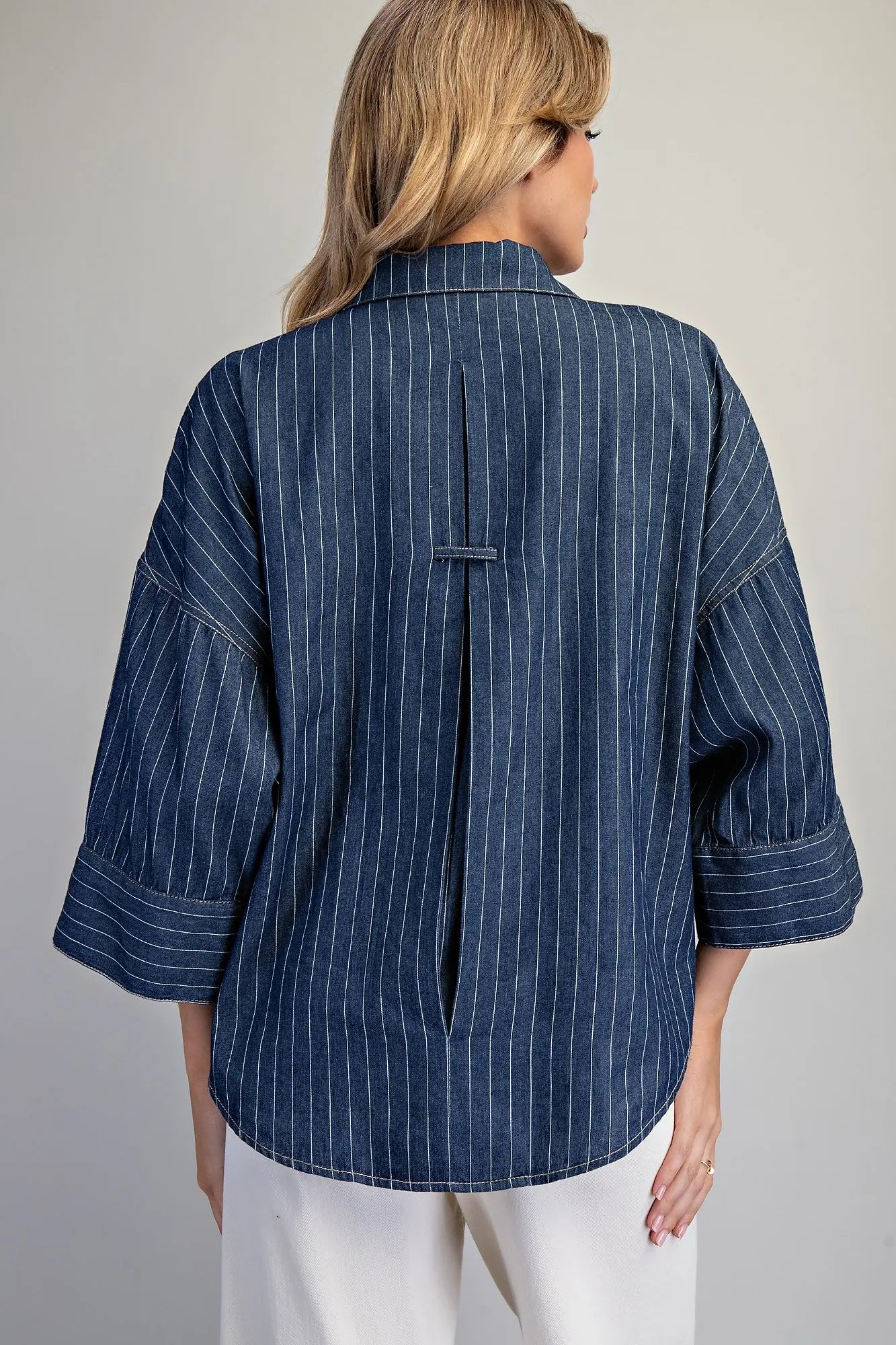 Dark Denim Blouse