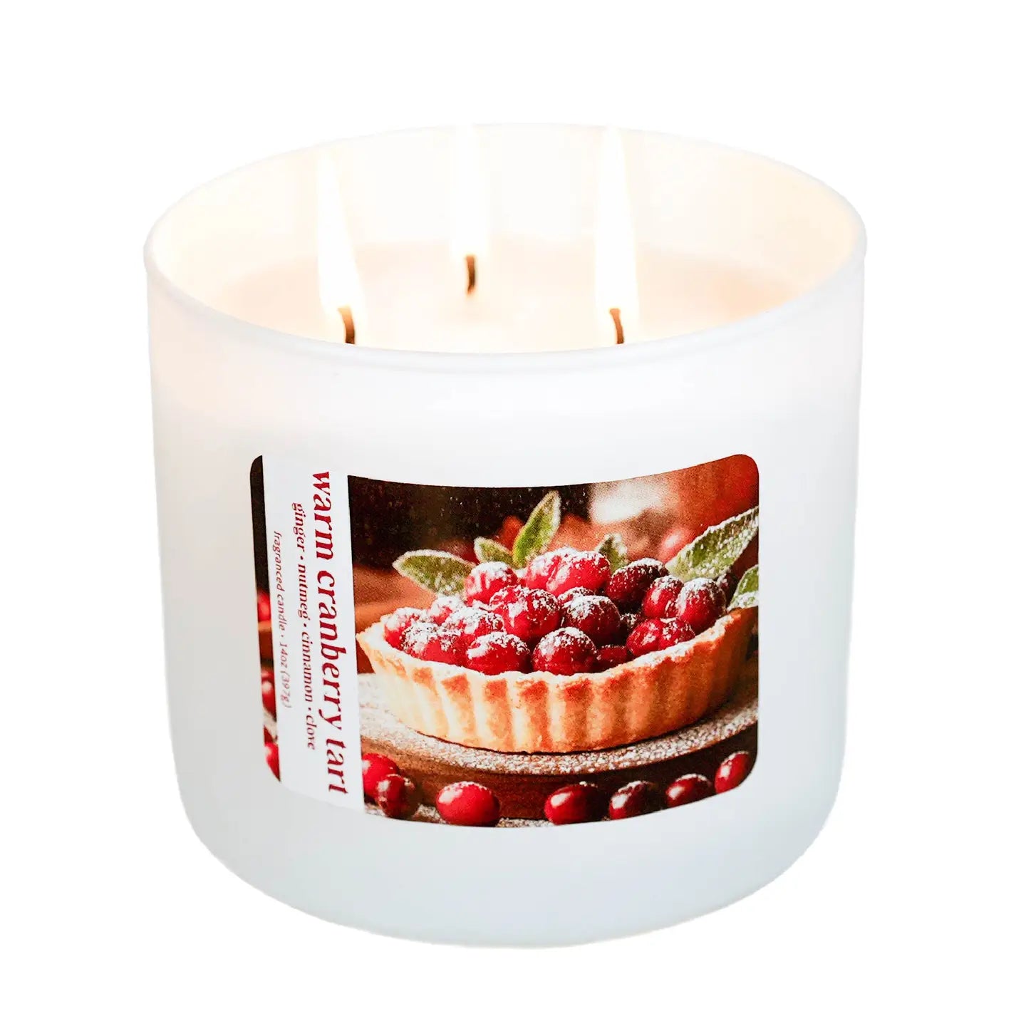 Warm Cranberry Tart 14oz Candle