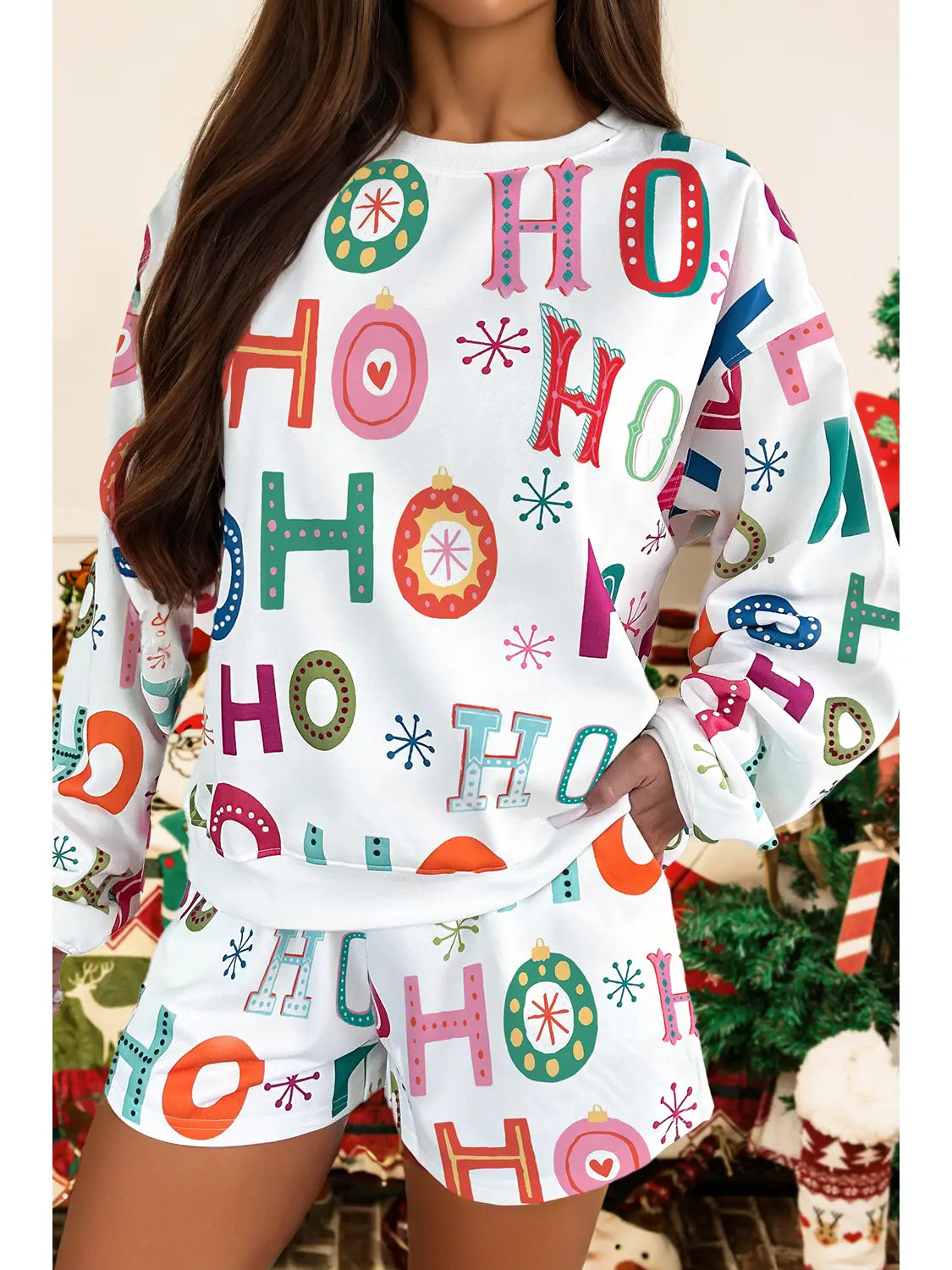 Ho Ho Ho Christmas Short Set