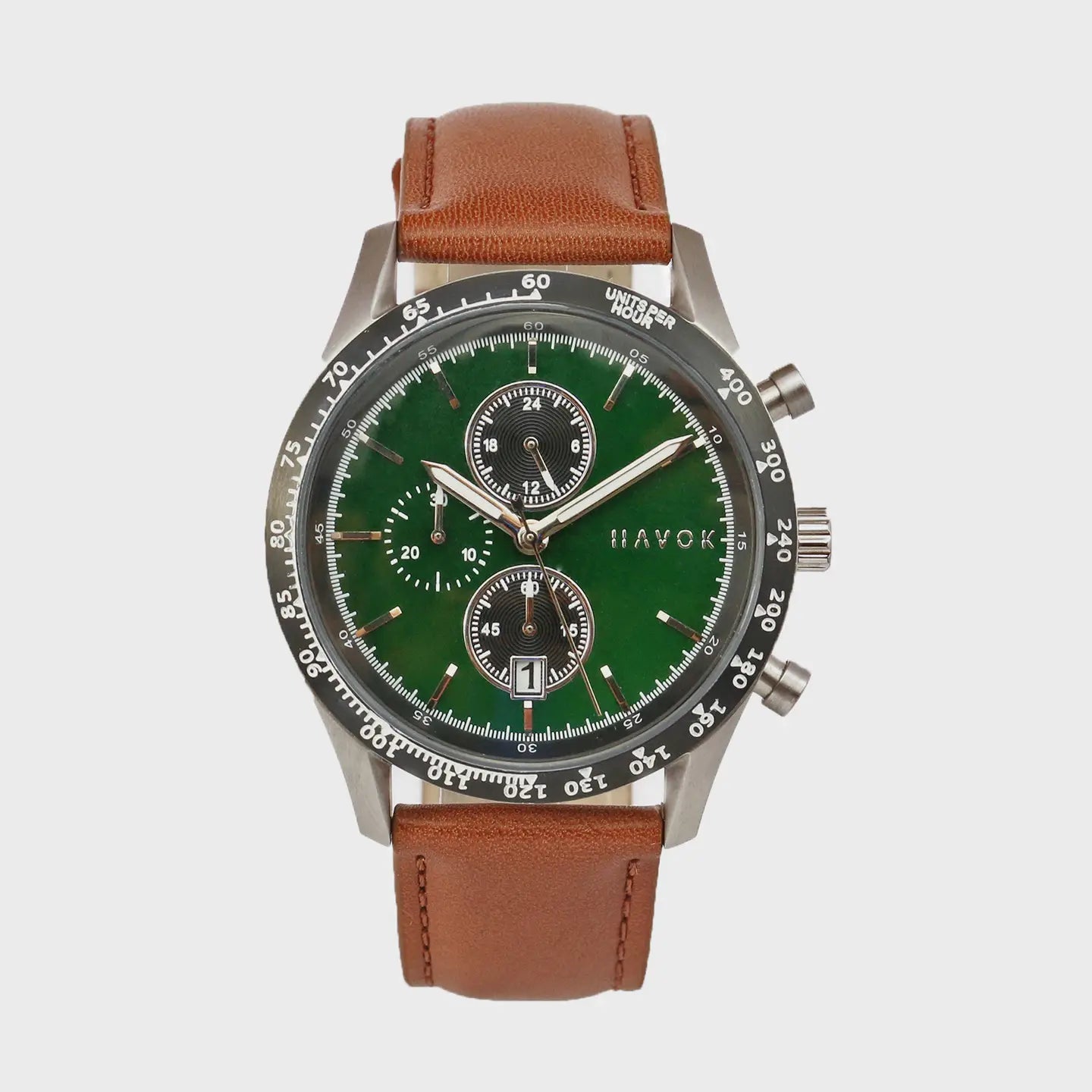 British Green Racer Chronograph - 42mm Watch