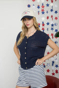 Scallop Trim Cardigan