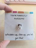 You've Got This Card with Cat Figurine & Custom Message