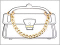 Gold Chain Purse Charm