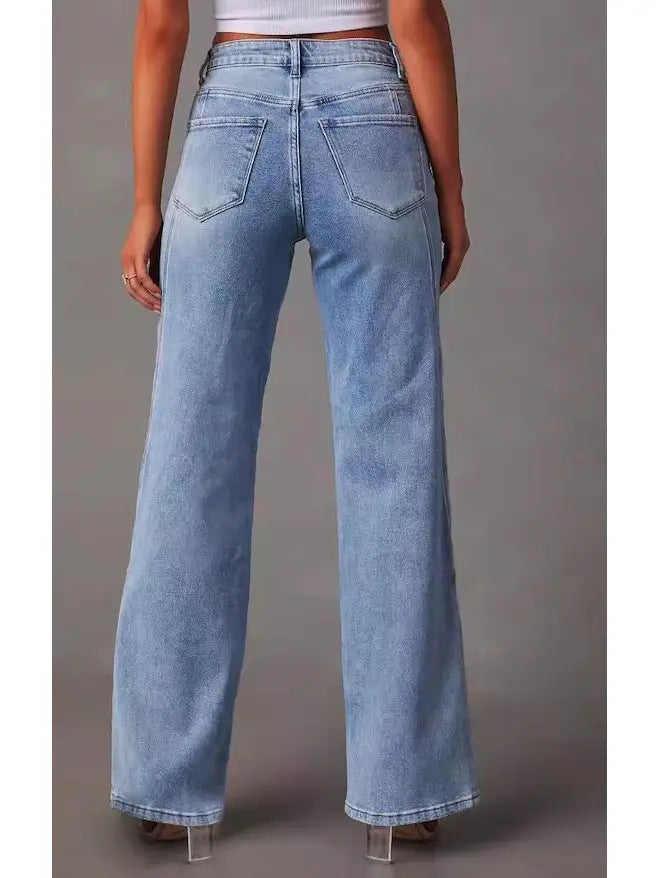 High Waisted Denim Jeans