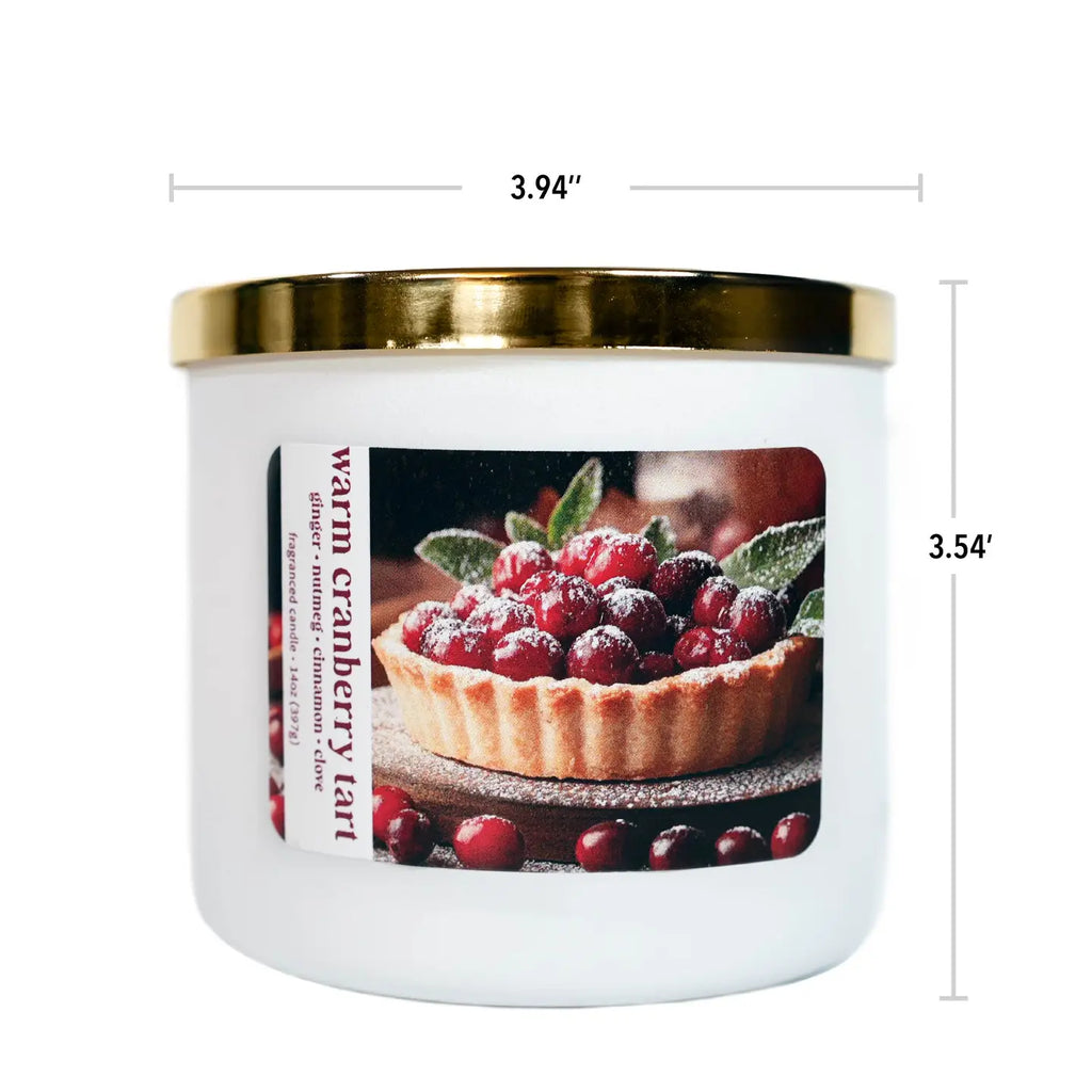 Warm Cranberry Tart 14oz Candle