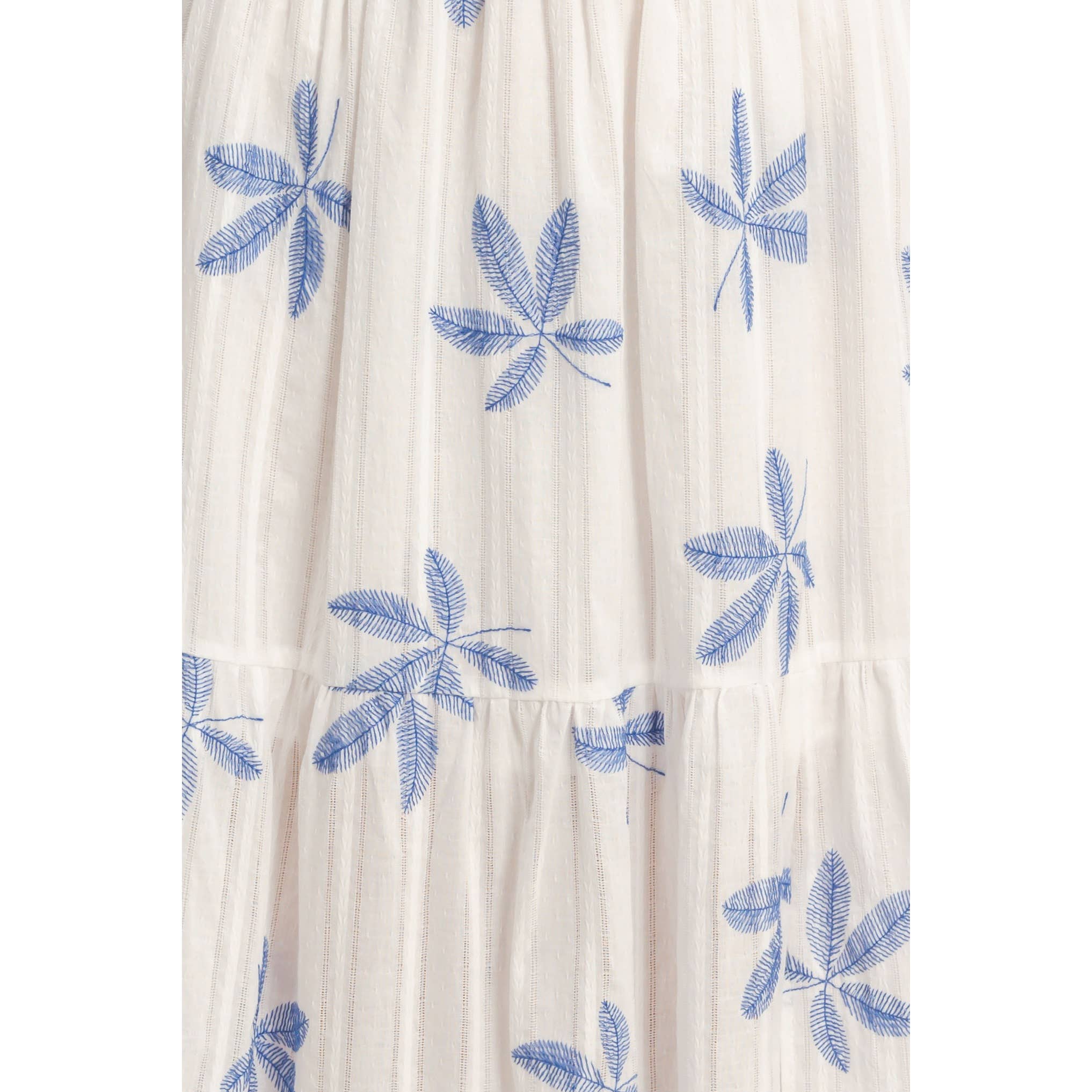 Tiered Skirt With Side Slit