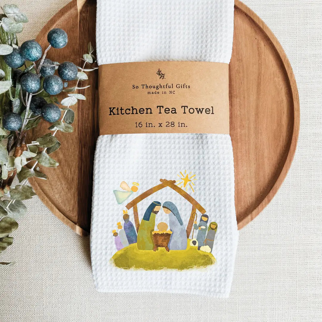 Christmas Dish Towel- Nativity