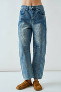 EMBROIDEREDBARREL PANTS