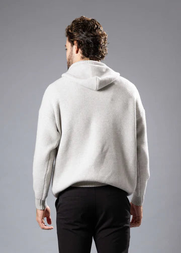 Grey Pullover Rope Sweater