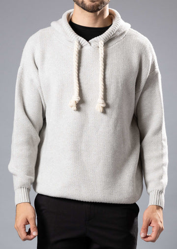Grey Pullover Rope Sweater