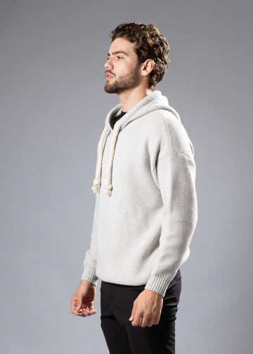 Grey Pullover Rope Sweater