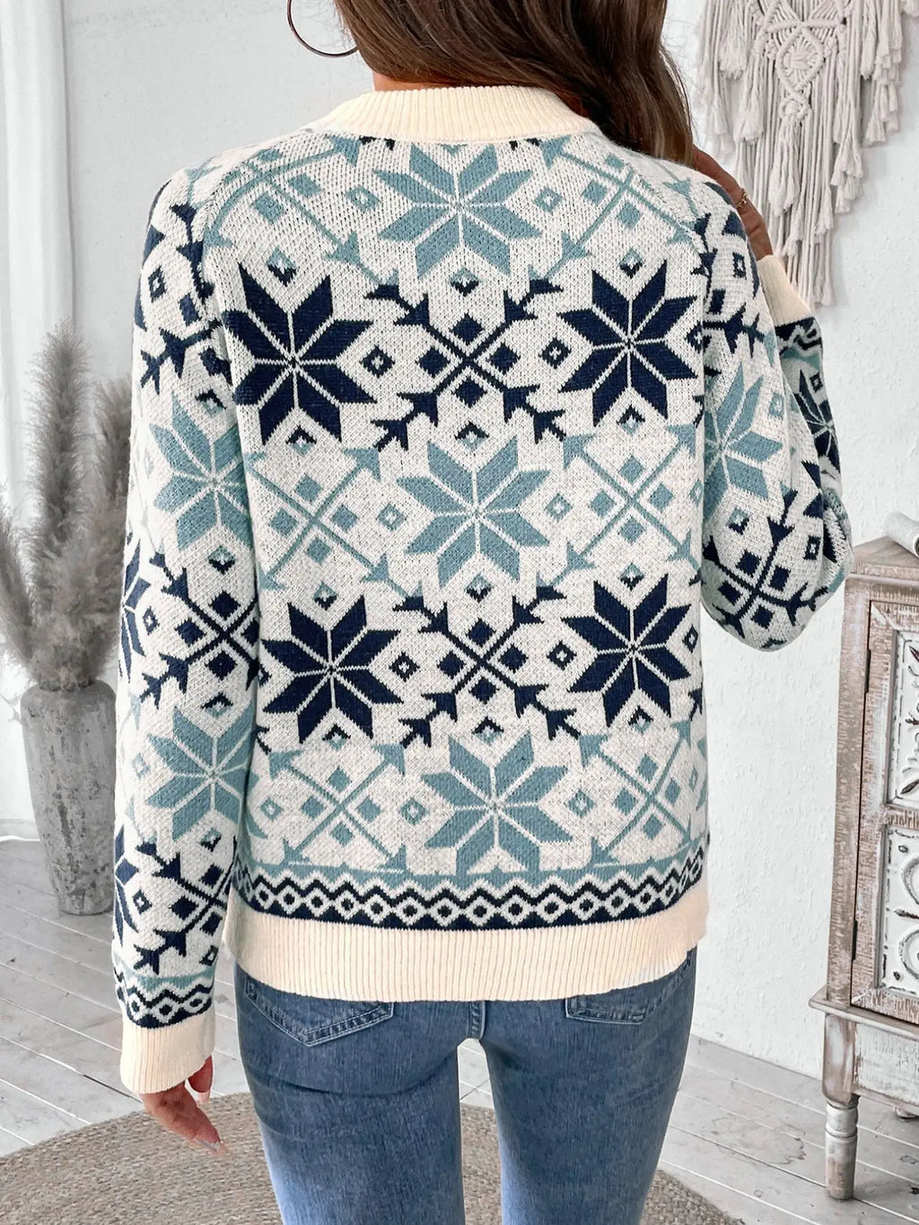 Snowflake Knit Sweater