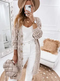 Openwork Knit Button Front Cardigan