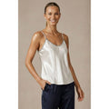 Whipstitch Satin Camisole