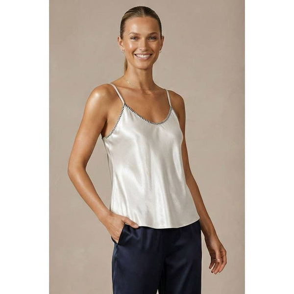 Whipstitch Satin Camisole