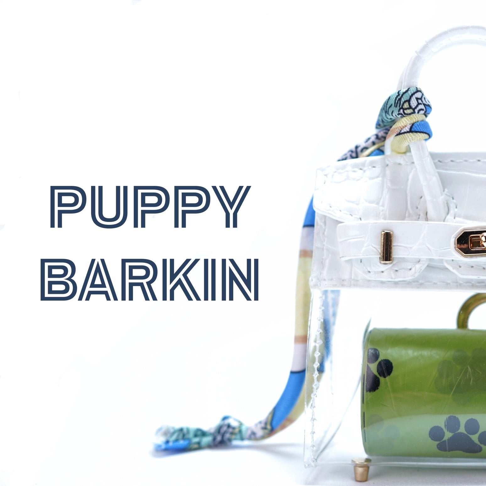 Barkin Waste Bag Dispenser – Clear Game Day
