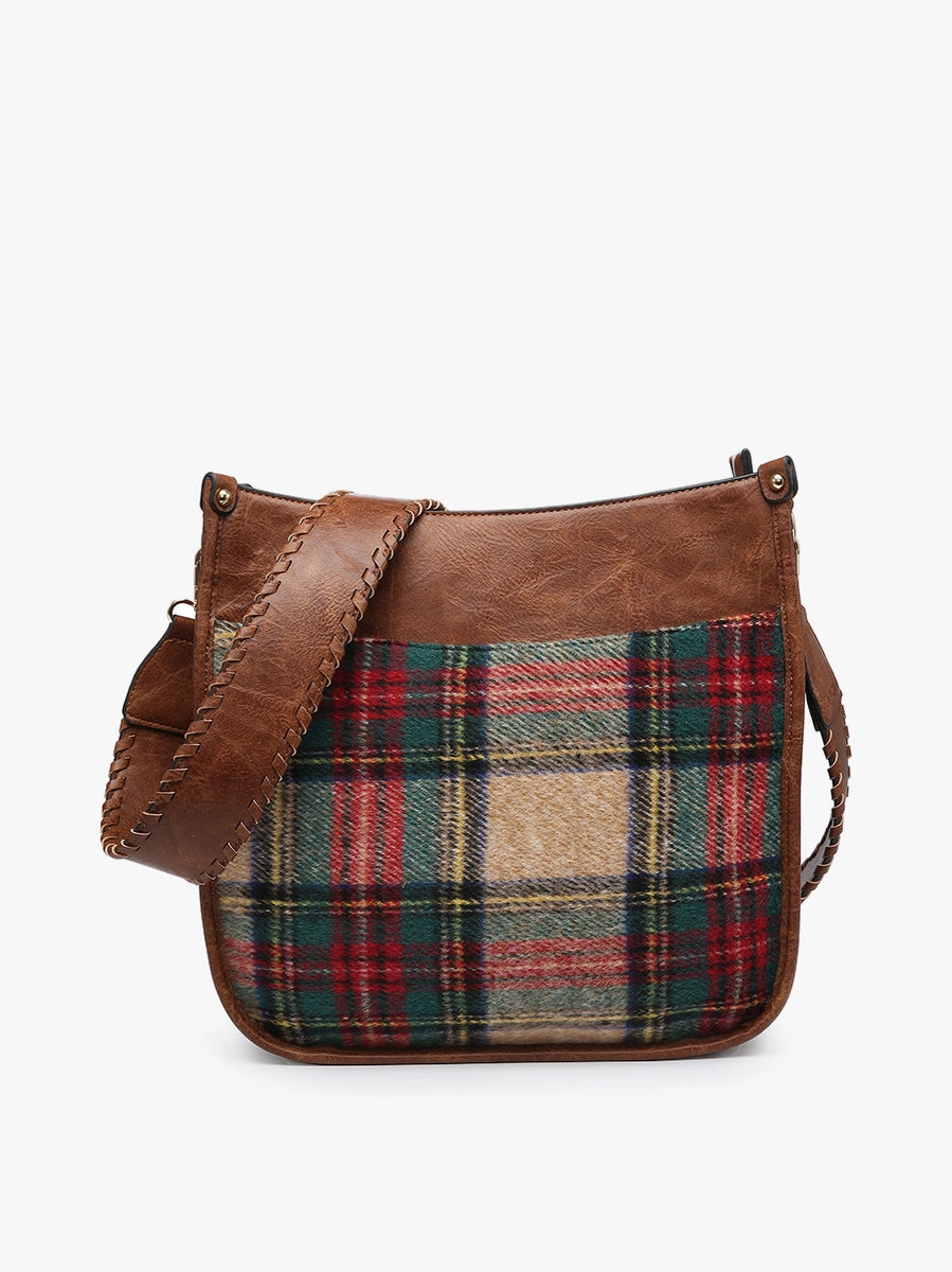 Red Chloe Plaid Crossbody