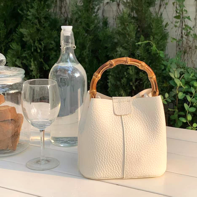 Bamboo Top Handle Crossbody