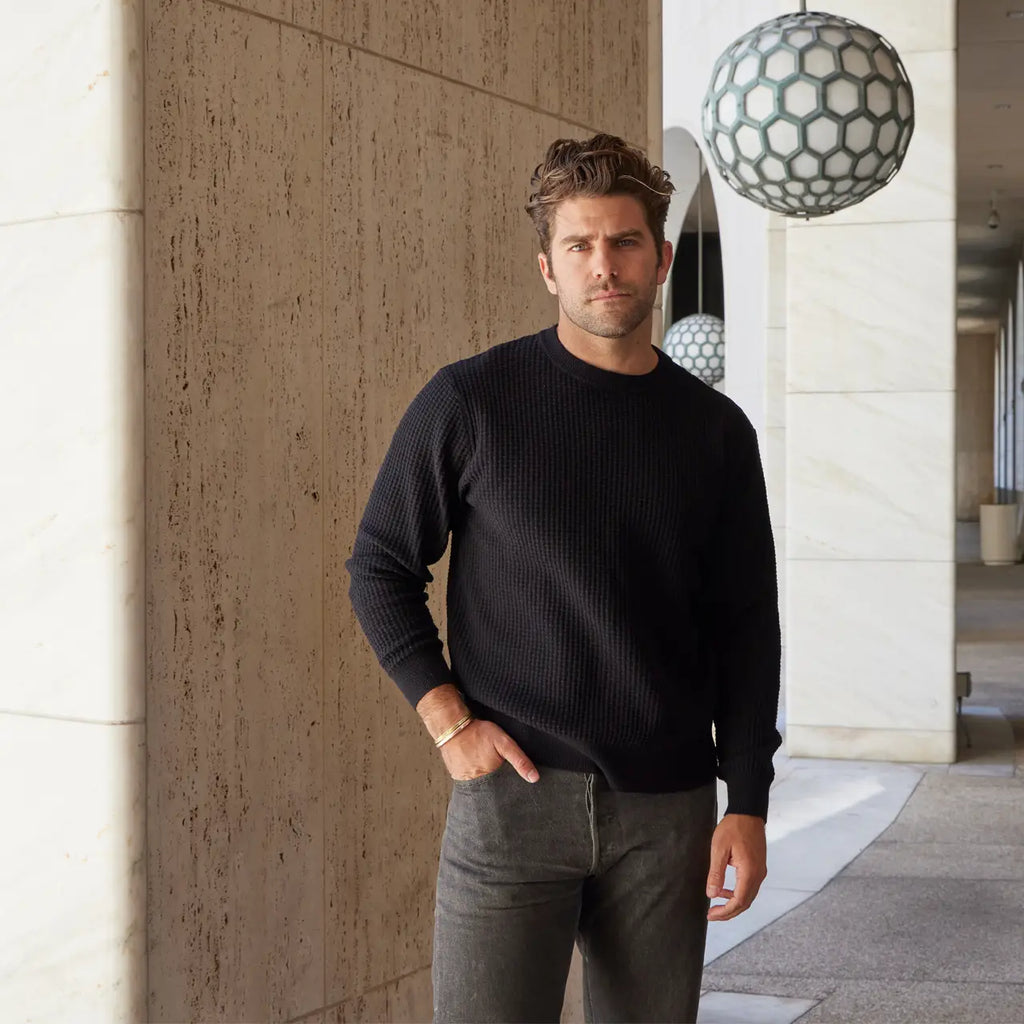 Solid Textured Sweater