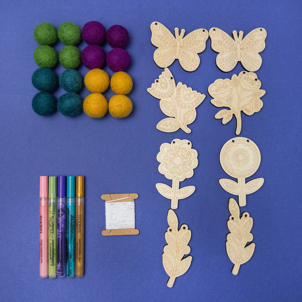 DIY Craft Kit - Folksy Flower Garland