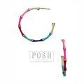 Multi-Color Hoop Earring