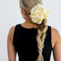 Jumbo Sleep Silk/Satin Scrunchies  CREAM