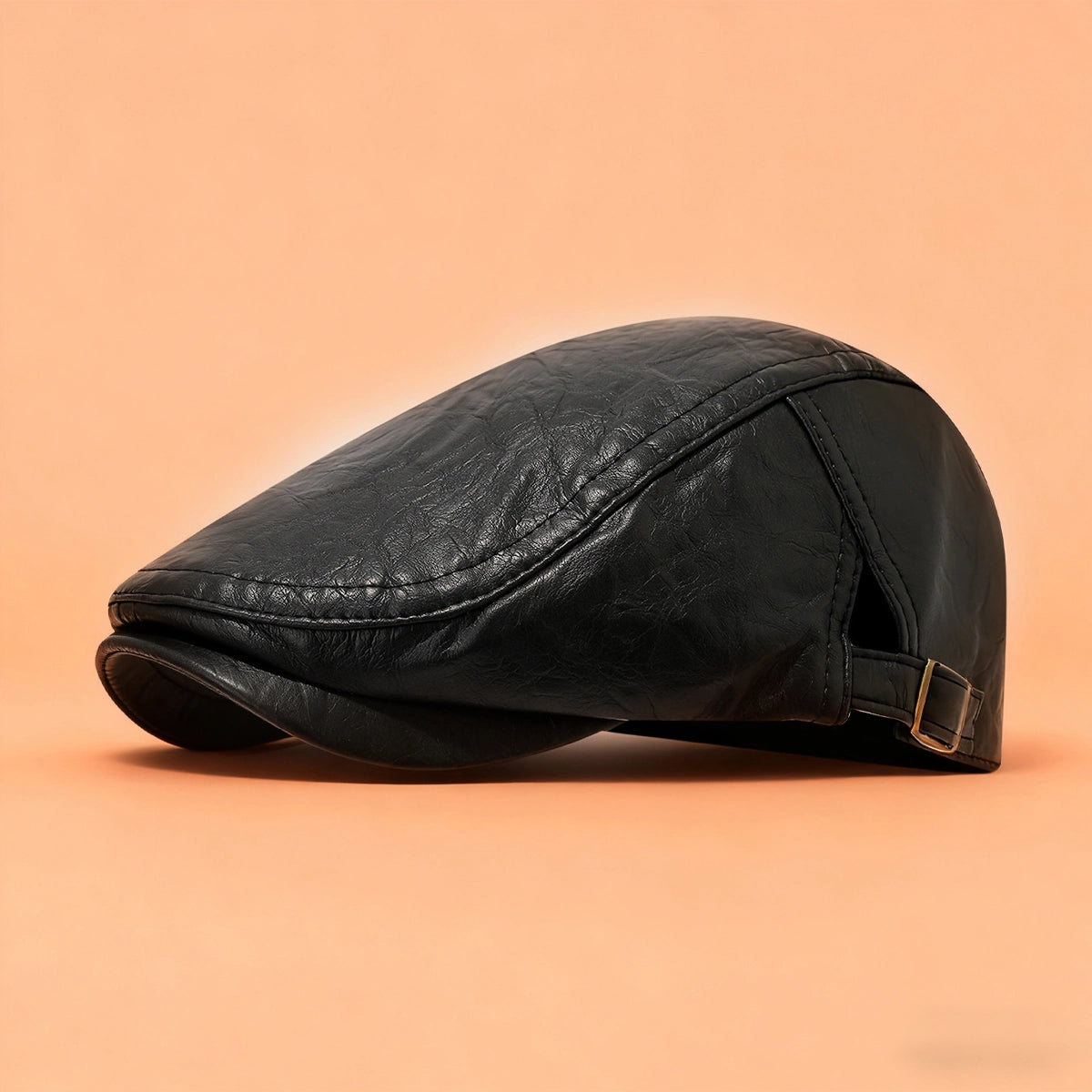 Vintage Leather Newsboy