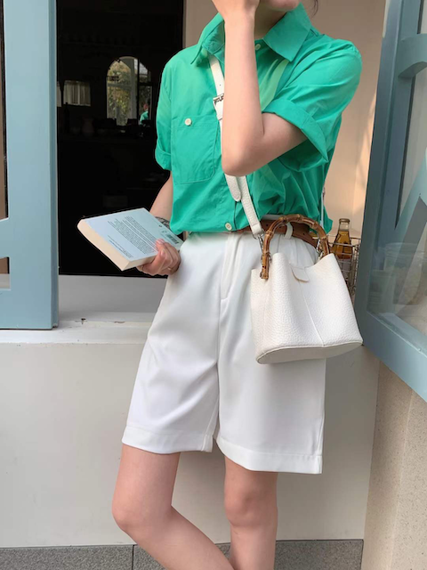 Bamboo Top Handle Crossbody