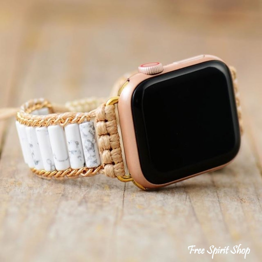 White Howlite Apple Watch Band