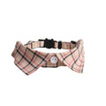 Pink and Black Check Cat Collar