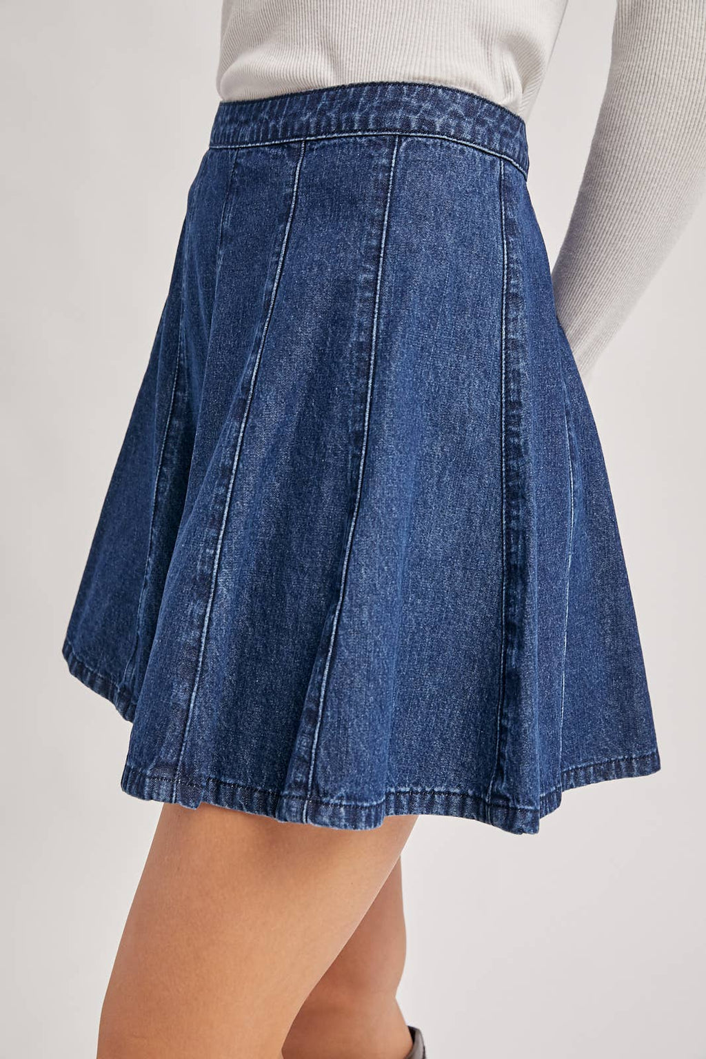 DENIM A-LINE FLARE
