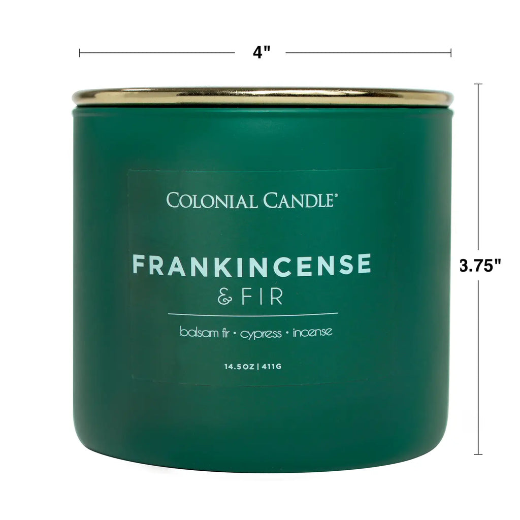 Frankincense & Fir Scented Jar Candle, Soy Blend Wax, 14.5oz