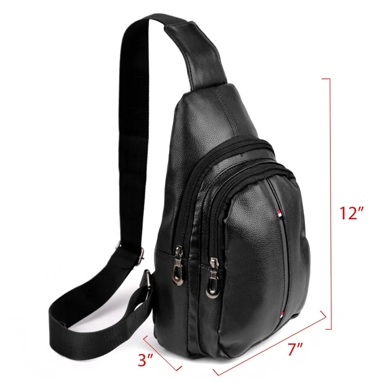 Black Crossbody Sling Bag Backpack