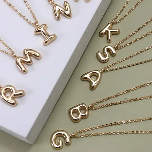 Balloon Buble Letter Necklace