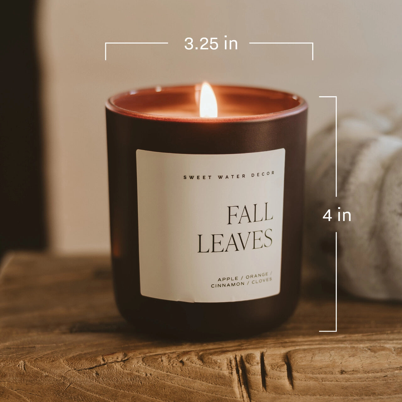Fall Leaves -15oz Matte Jar Candle
