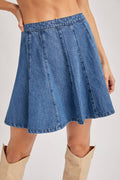 DENIM A-LINE FLARE