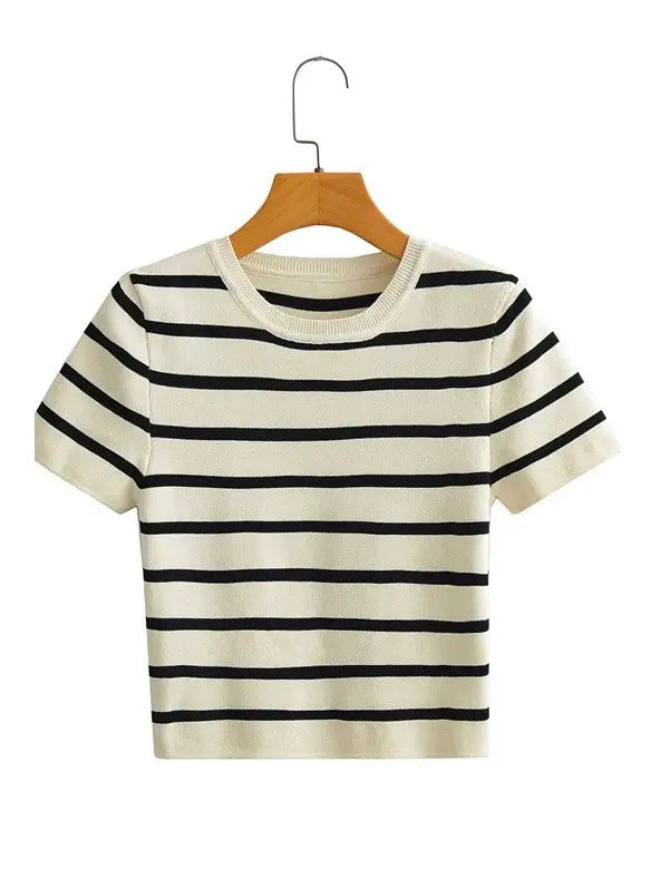 Crew Neck Crop Top
