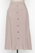 Button Down Midi Skirt