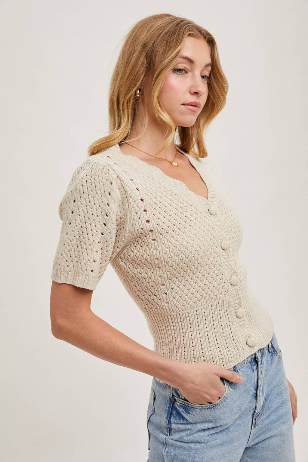 KELLY GREEN CARDIGAN