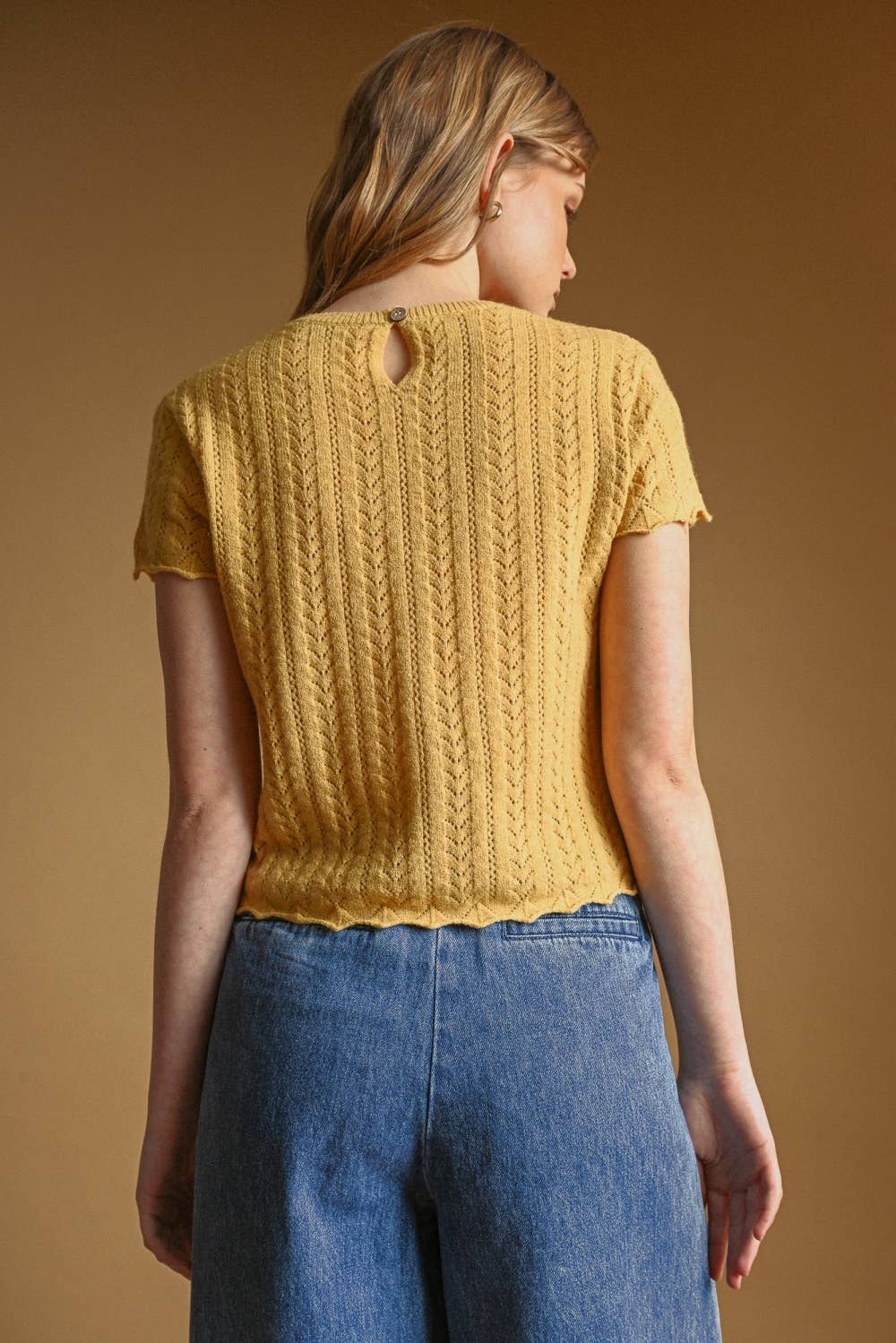 Chamomile Pointelle Top