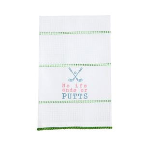No Ifs And Golf Waffle Towel